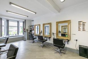 inside hd hair and beauty in cannock leather chairs and gold ornate mirrors